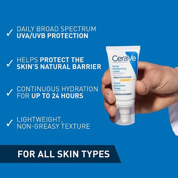 CeraVe AM Facial Moisturising Lotion SPF 30 52ml - Image 3